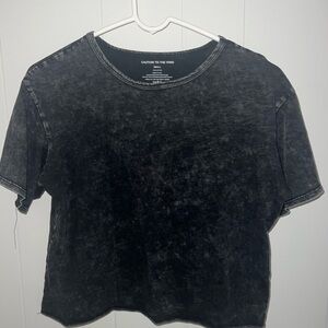 Caution To The Wind Charcoal Tee